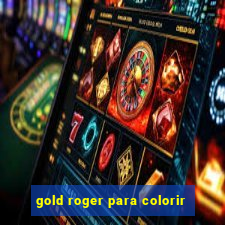 gold roger para colorir